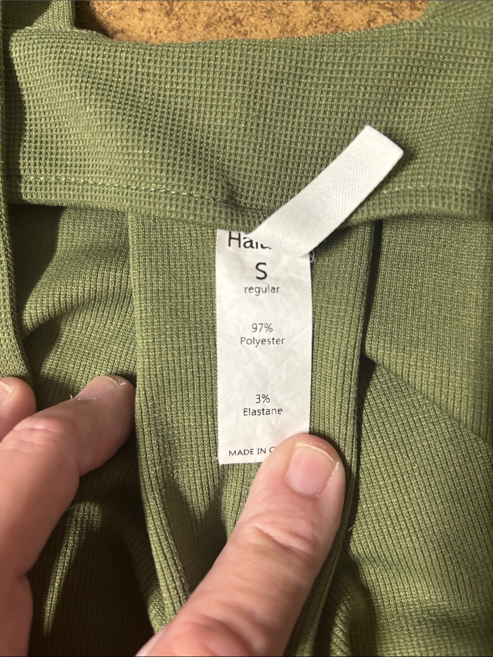 HALARA Olive Green Pleated Bib Jumpsuit - Picture 7 of 7